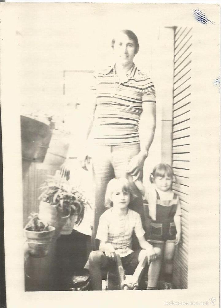 Fotografia antica: ** S629 - FOTOGRAFIA - SE&Ntilde;OR CON DOS NI&Ntilde;AS