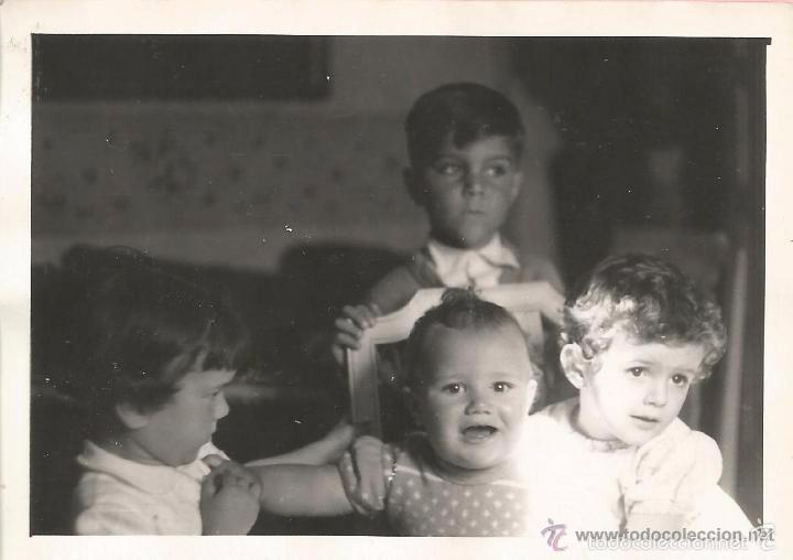Fotograf&iacute;a antigua: :::: T581 - FOTOGRAFIA - CUATRO NI&Ntilde;ITOS