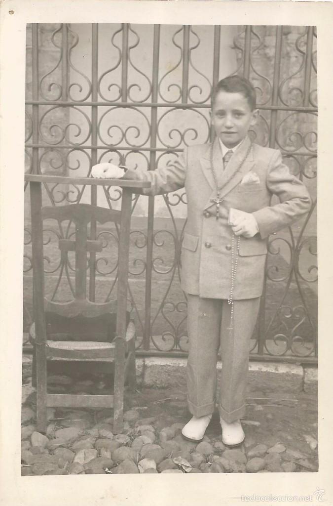 Fotografia antica: *** QW781 - FOTOGRAFIA - JOVENCITO DE PRIMERA COMUNI&Oacute;N