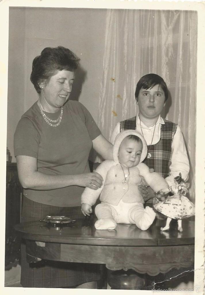 Fotografia antica: ** PN228 - FOTOGRAFIA - SE&Ntilde;ORA CON UNA NI&Ntilde;A Y UN BEBE