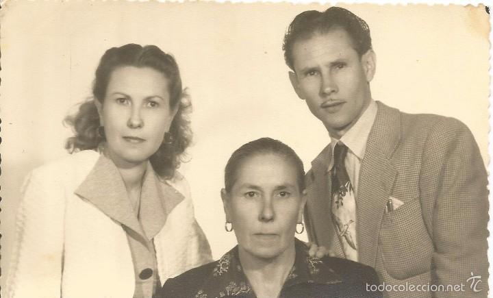 Fotografia antica: :::: LC119 - FOTOGRAFIA - SE&Ntilde;ORA CON SUS DOS HIJOS - FOTOGRAFIA CHAC&Oacute;N - PUERTO DE LA LUZ