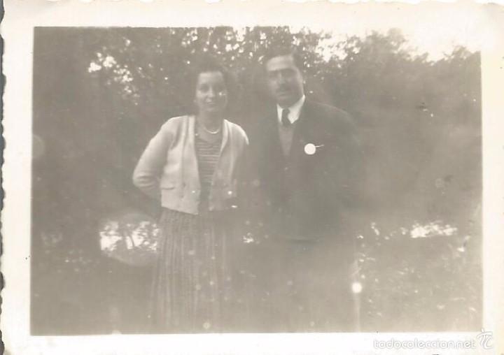 Fotografia antiga: ** FP270 - FOTOGRAFIA PEQUE&Ntilde;O FORMATO - PAREJA - 6,5 X 4,5 CM.