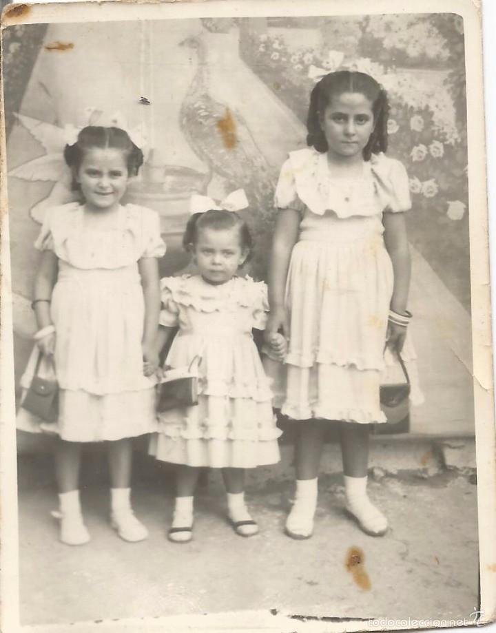 Alte Fotografie: ** S548 - FOTOGRAFIA - TRES PRECIOSAS NI&Ntilde;ITAS