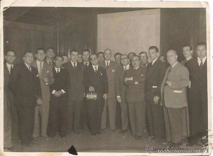 Alte Fotografie: ** S560 - FOTOGRAFIA - GRUPO DE ELEGANTES SE&Ntilde;ORES