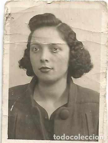 Fotografia antica: ** FP274 - FOTOGRAFIA PEQUE&Ntilde;O FORMATO - JOVEN MUCHACHA - 4 X 2,8 CM.