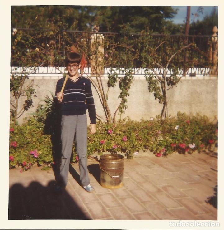 Fotografia antiga: *** P1385 - FOTOGRAFIA - JOVENCITO EN UN JARDIN