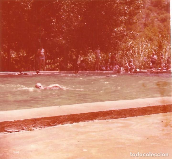 Fotografia antica: ** S452 - FOTOGRAFIA - SE&Ntilde;OR NADANDO EN UNA PISCINA