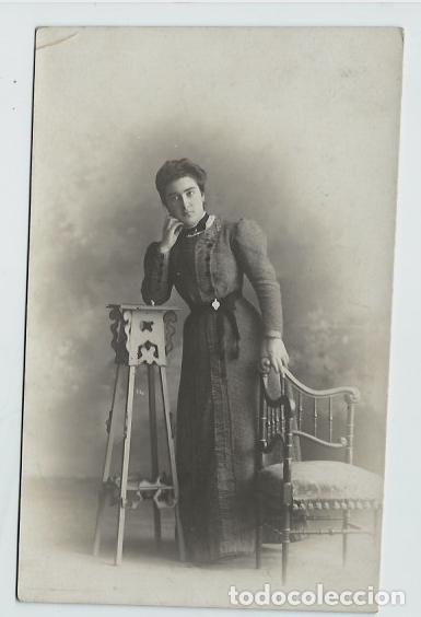 Antique Photography: EXTRAORDINARIA FOTOGRAFIA ANTIGUA -DE UNA DAMA FOTO- ?..........? - DEL 21-1-1909