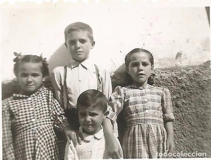 Fotograf&iacute;a antigua: ** FP315 - FOTOGRAFIA PEQUE&Ntilde;O FORMATO - CUATRO JOVENCITOS - 6 X 4,5  CM. - RF.C75