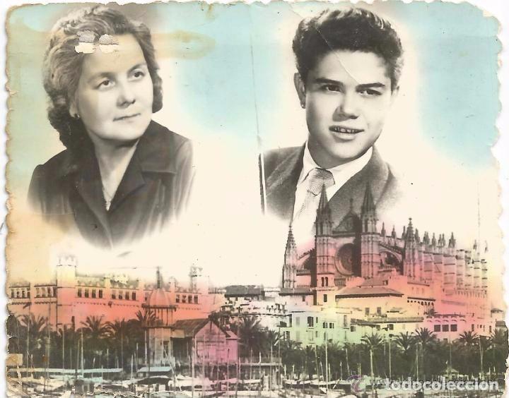 Fotografia antica: ** SS855 - FOTOGRAFIA COLOREADA - JOVEN Y SE&Ntilde;ORA - RF.C00