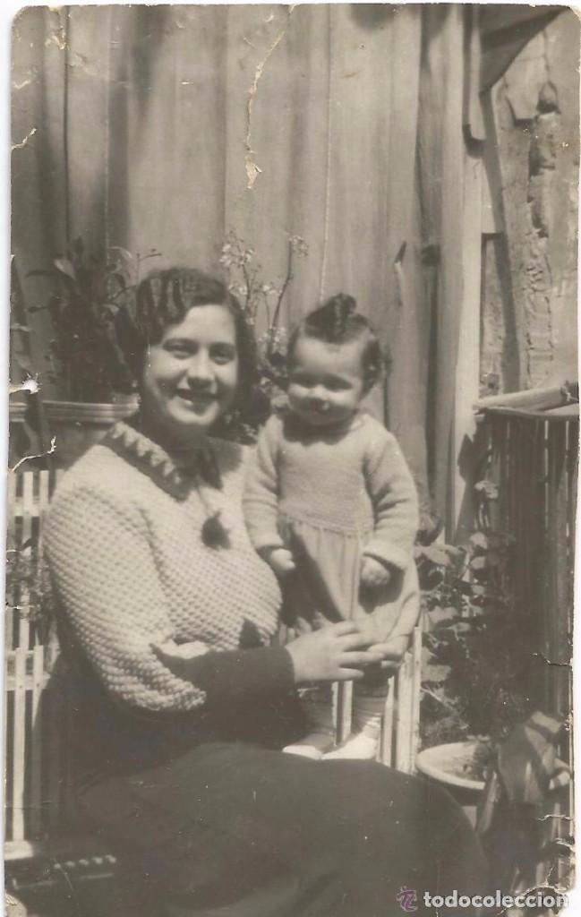 Fotografia antica: ** SS765 - FOTOGRAFIA - GUAPA SE&Ntilde;ORA CON SU NI&Ntilde;ITA - RF.C00