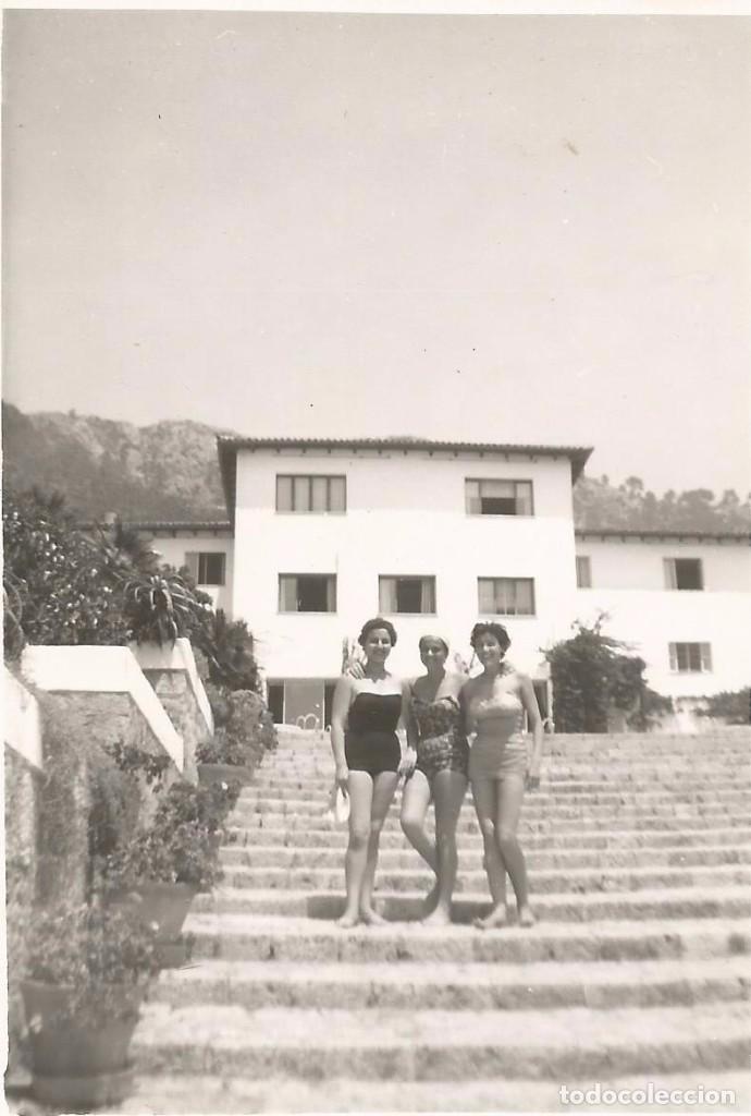 Fotografia antica: ** A446 - FOTOGRAFIA - TRES AMIGAS EN BA&Ntilde;ADOR - RF. C75
