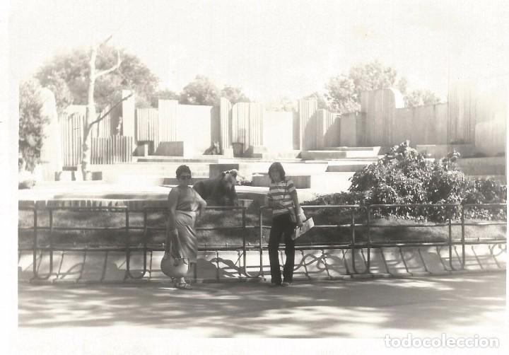 Fotograf&iacute;a antigua: ** A577 - FOTOGRAFIA - SE&Ntilde;ORA Y JOVEN EN UN PARQUE - RF. C75