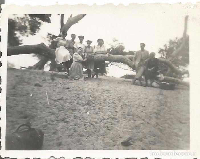 Fotografia antica: ** FP390 - FOTOGRAFIA PEQUE&Ntilde;O FORMATO - GRUPO DE AMIGOS EN EL CAMPO - 6 X 4,5 CM.- RF. C75