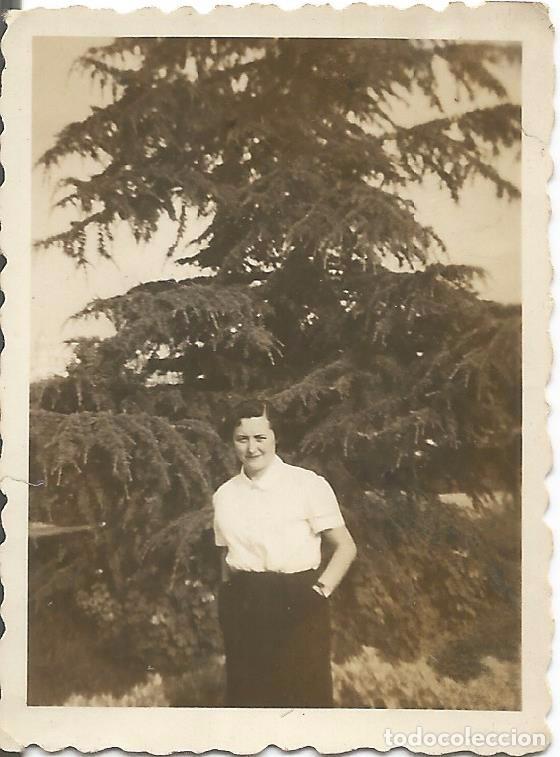 Alte Fotografie: ** FP426 - FOTOGRAFIA PEQUE&Ntilde;O FORMATO - SE&Ntilde;ORA - 6 X 4,5 CM. - RF. C75