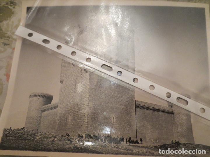 Fotografia antiga: antigua fotografia castillo de torrelobaton   valladolid