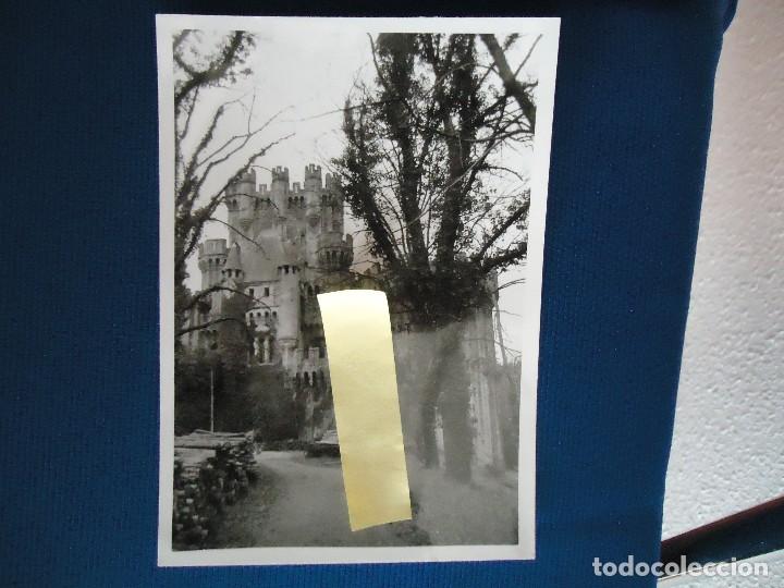 Fotograf&iacute;a antigua: fotografia castillo de butron gatica vizcaya euskadi medieval edad media torreon almena