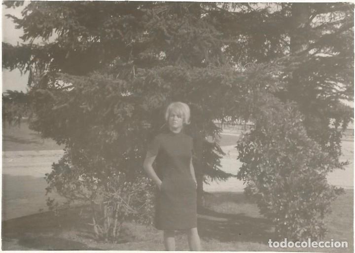 Fotograf&iacute;a antigua: ** AB788 - FOTOGRAFIA - SE&Ntilde;ORA EN UN JARDIN - RF. FA0