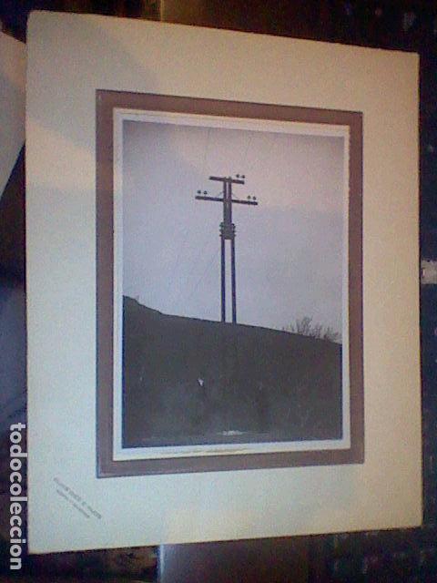 Fotograf&iacute;a antigua: ANTIGUA FOTO TENDIDO ELECTRICO OBREROS FOTOGRAFIA BRILLO ESTUDIOS ELIAS MOYA SELLO SECO