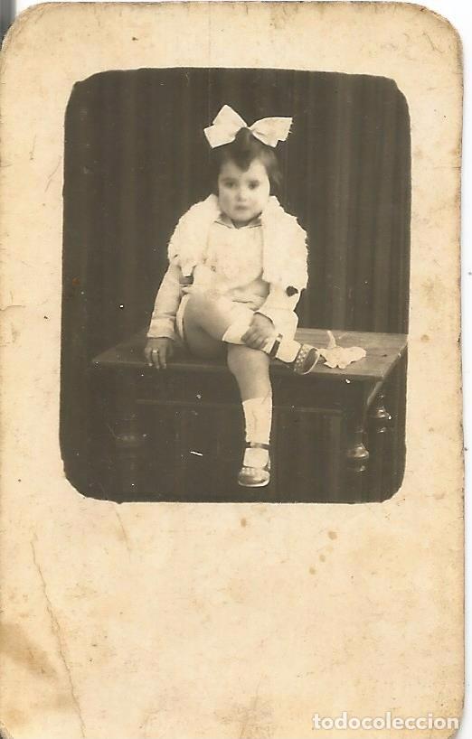 Fotograf&iacute;a antigua: ** FP508 - FOTOGRAFIA PEQUE&Ntilde;O FORMATO - BONITA NI&Ntilde;ITA - 7 X 4,3 CM.-  RF. C50