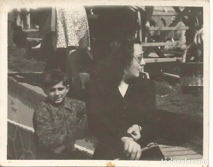 Fotografia antiga: ** AC756 - FOTOGRAFIA - SE&Ntilde;ORA CON UN NI&Ntilde;O - RF. D15
