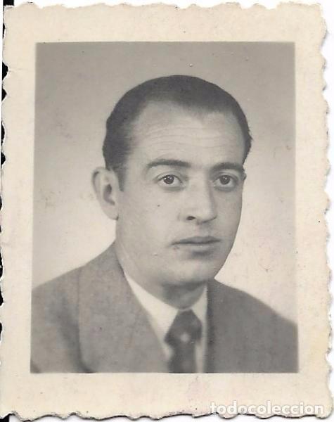 Fotografia antiga: ** FP557 - FOTOGRAFIA PEQUE&Ntilde;O FORMATO - SE&Ntilde;OR - 5 X 3,8 CM.