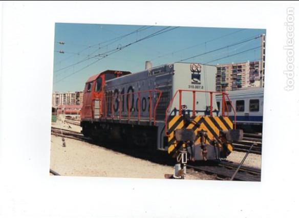 Fotograf&iacute;a antigua: FOTOGRAFIA DE FERROCARRIL TREN LOCOMOTORA TAMA&Ntilde;O 15X22 CTM