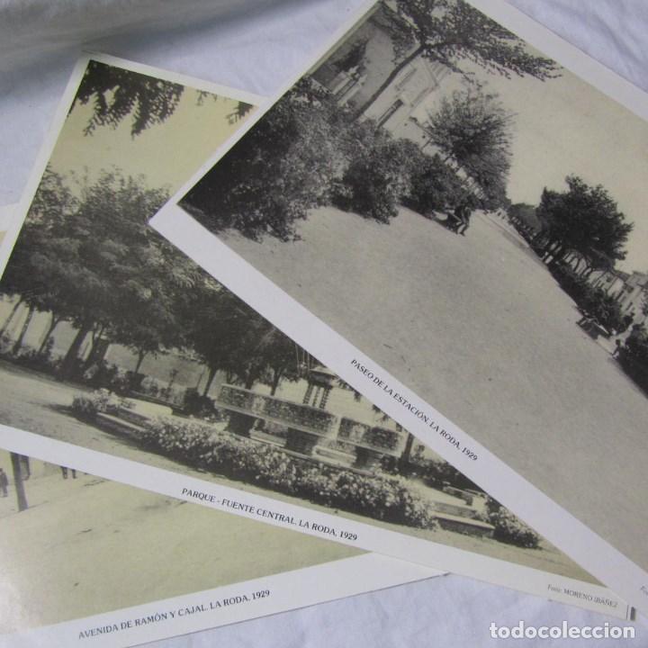 Fotografia antiga: 3 fotograf&iacute;as impresion digital papel fotogr&aacute;fico. La roda 1929 Fotos Moreno Iba&ntilde;ez