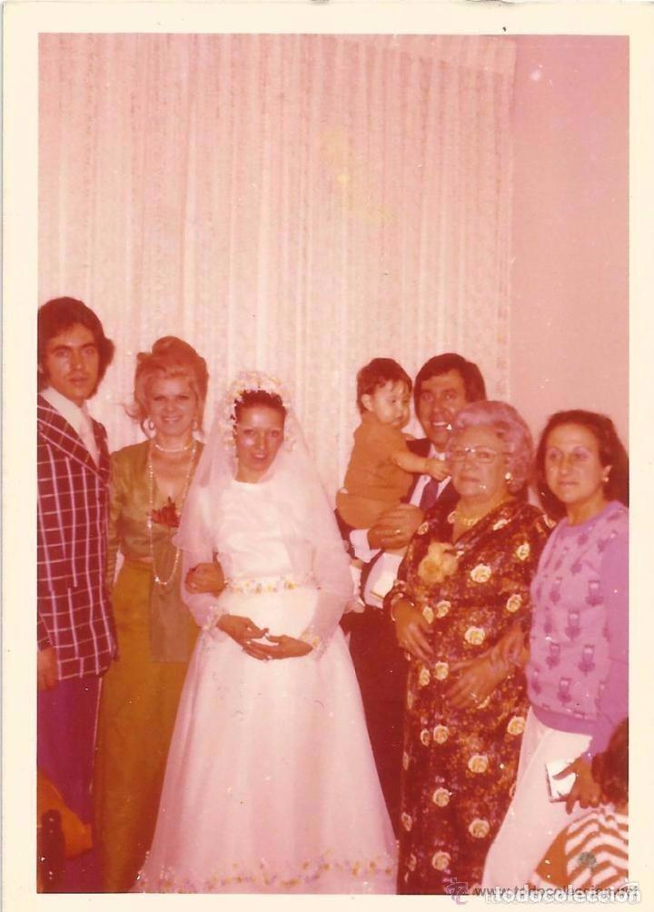 Fotografia antica: :::: K543 - FOTOGRAFIA - PAREJA DE NOVIOS CON SUS FAMILIARES