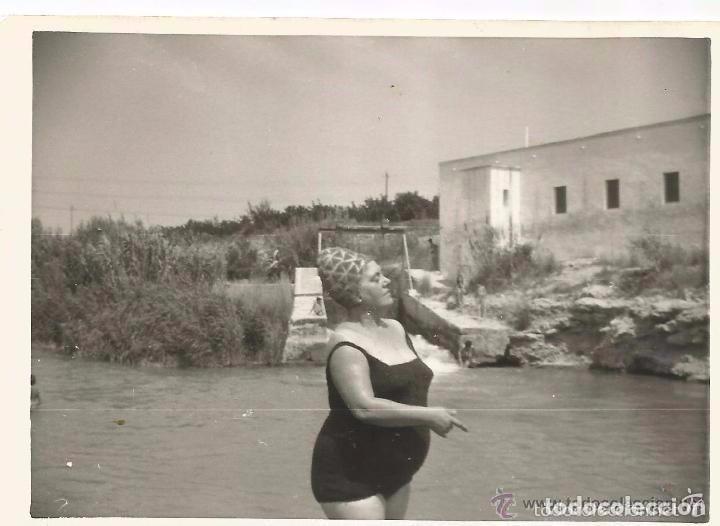 Fotografia antica: == N792 - FOTOGRAFIA - SE&Ntilde;ORA EN TRAJE DE BA&Ntilde;O