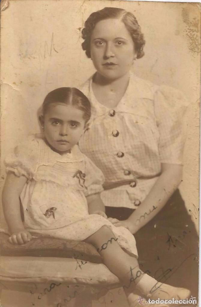 Fotografia antica: == N788 - FOTOGRAFIA - SE&Ntilde;ORA CON UNA BONITA NI&Ntilde;ITA