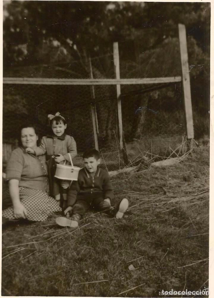 Alte Fotografie: ** RT141 - FOTOGRAFIA - SE&Ntilde;ORA CON SUS NI&Ntilde;OS
