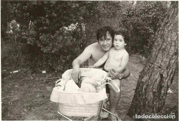 Alte Fotografie: ** RT142 - FOTOGRAFIA - SE&Ntilde;OR CON SUS NI&Ntilde;OS EN EL CAMPO