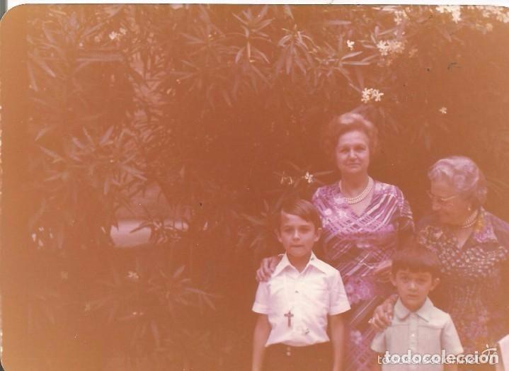 Alte Fotografie: ** RT174 - FOTOGRAFIA - DOS SE&Ntilde;ORAS CON DOS JOVENCITOS