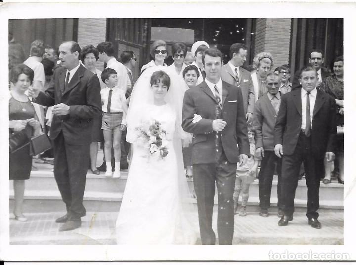 Antique Photography: ** RT959 - FOTOGRAFIA - PAREJA DE NOVIOS SALIENDO DE LA IGLESIA