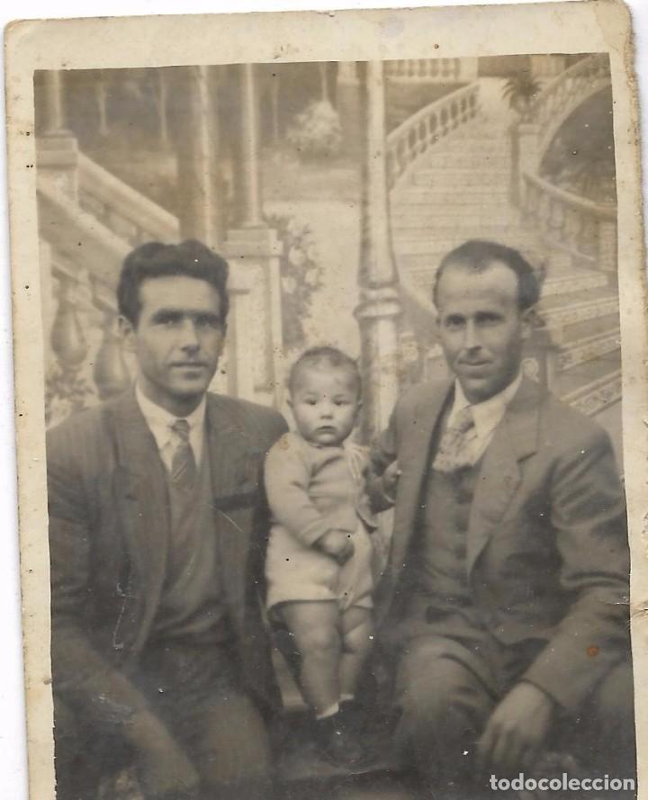 Antique Photography: ** RT993 - FOTOGRAFIA - DOS SE&Ntilde;ORES CON UN BONITO BEB&Eacute;