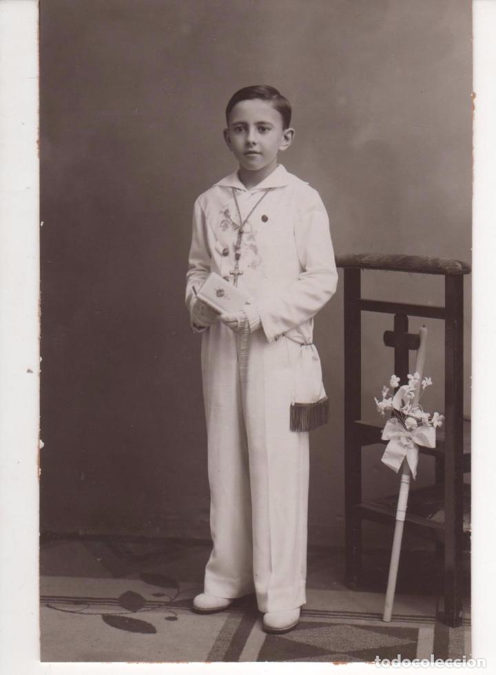 Fotograf&iacute;a antigua: Antigua Fotograf&iacute;a de ni&ntilde;o de 1&ordf; Comuni&oacute;n