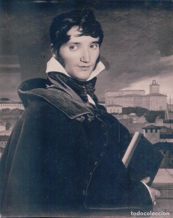 Antique Photography: FOTOGRAFIA RETRATO FRANCOIS MARIUS - JEAN AUGUSTE - DOMINIQUE INGRES - MEDIDAS 9 X 11