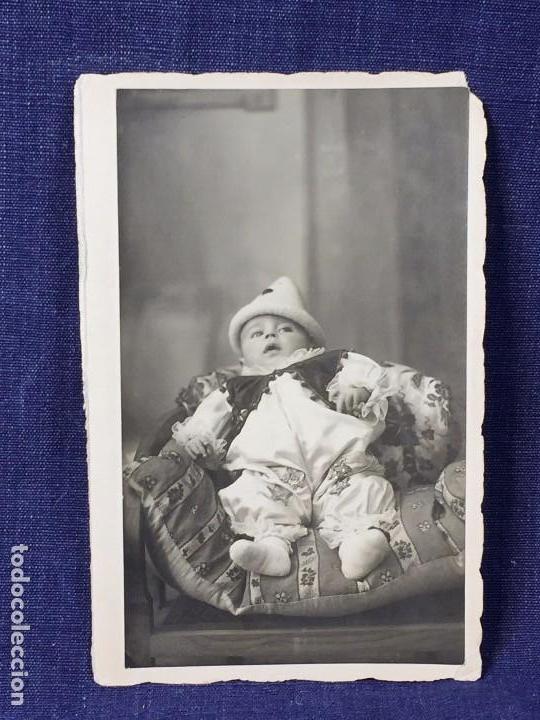 Foto Bebe Disfrazado Carnaval Arlequin Pierrot Sold At Auction