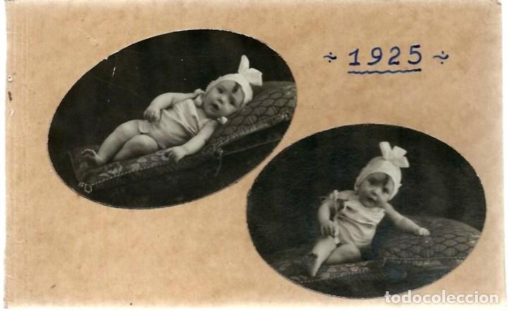 Fotografia antiga: M110- 2  EXTRAORDINARIA FOTOGRAFIA ANTIGUA de UNA  NI&Ntilde;A - FOTO - - - - - DE 1925