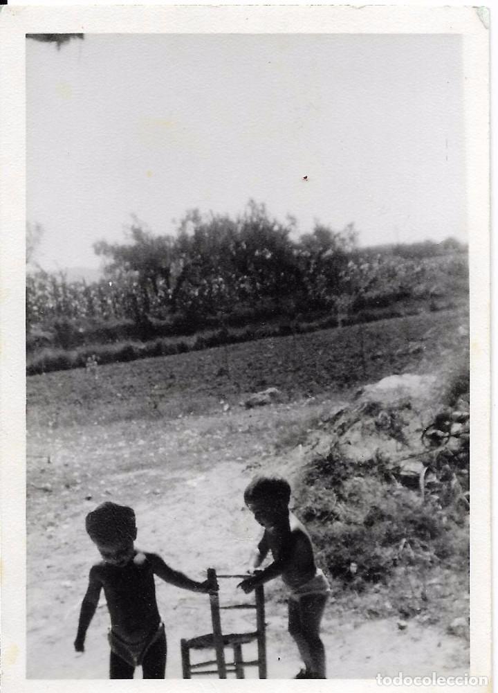 Antique Photography: == BB185 - FOTOGRAFIA - DOS NI&Ntilde;ITOS JUGANDO