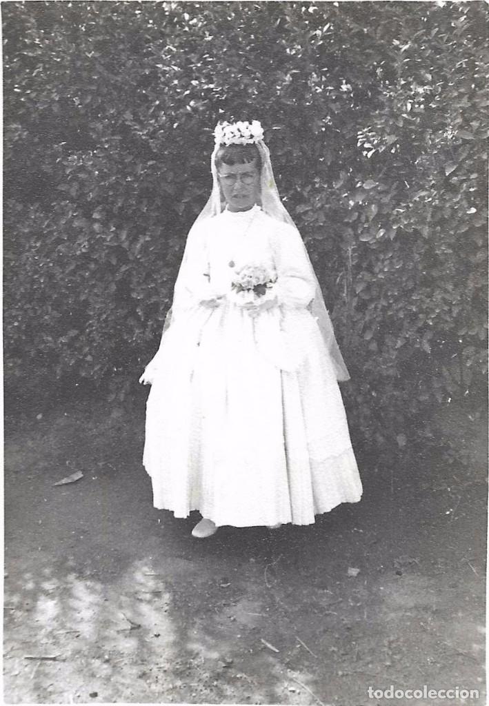 Fotograf&iacute;a antigua: :::: FA232 - FOTOGRAFIA - JOVENCITA DE PRIMERA COMUNION