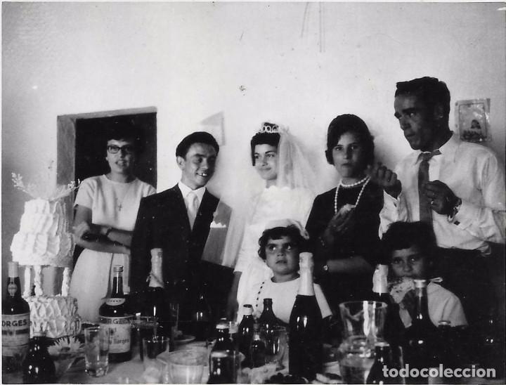 Antique Photography: ** K619 - FOTOGRAFIA - PAREJA DE NOVIOS CON SUS INVITADOS