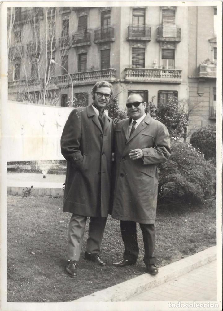 Fotograf&iacute;a antigua: :::: LL152 - FOTOGRAFIA - DOS AMIGOS - 17,5 X 12,5 CM.