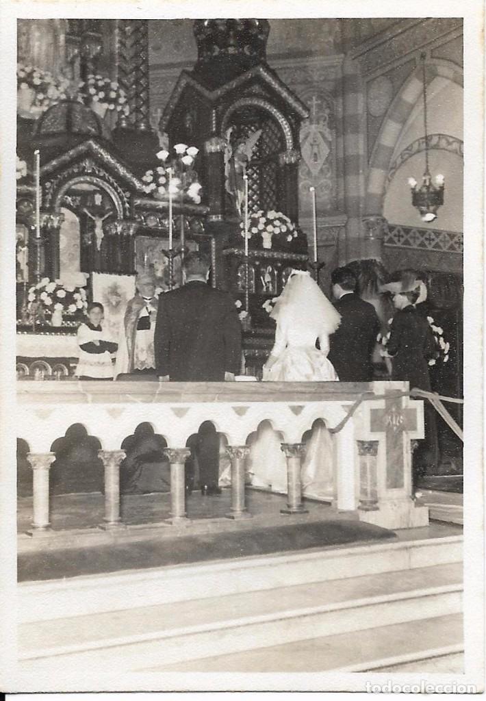 Fotograf&iacute;a antigua: ** AN120 - FOTOGRAFIA - PAREJA DE NOVIOS EN EL ALTAR