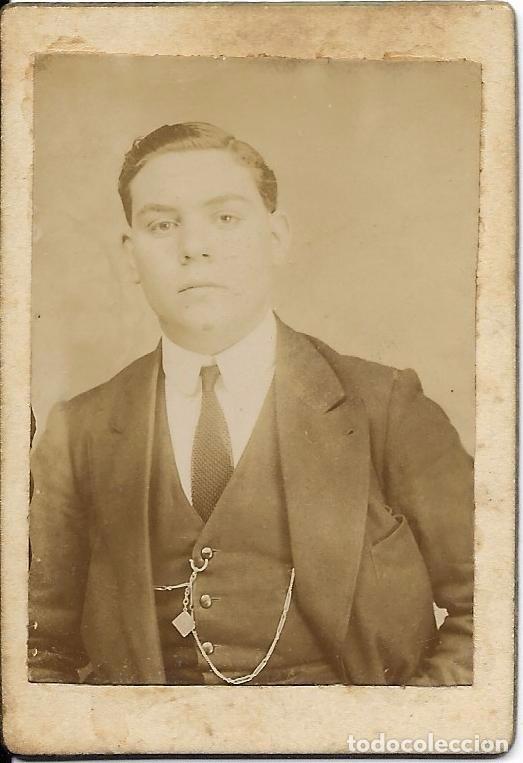 Fotografia antiga: ** FA891 - FOTOGRAFIA PEQUE&Ntilde;O FORMATO - ELEGANTE SE&Ntilde;OR - 6,5 X 4,4 CM.
