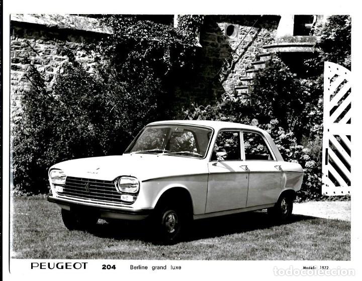 Fotograf&iacute;a antigua: MH35- FOTOGRAFIA  ANTIGUA  ORIGINAL AUTOMOVIL -PEUGEOT 204 BERLINA DE 1972