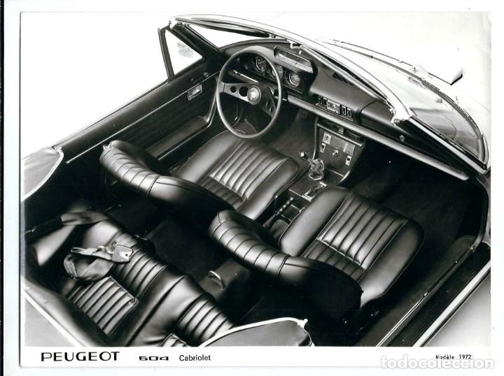 Fotograf&iacute;a antigua: MH35- FOTOGRAFIA ANTIGUA ORIGINAL AUTOMOVIL -PEUGEOT 604 - CABRIOLET  DE 1972