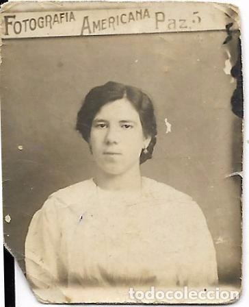 Fotograf&iacute;a antigua: ** FA572 - FOTOGRAFIA PEQUE&Ntilde;O FORMATO - JOVEN - 3,5 X 3 CM.