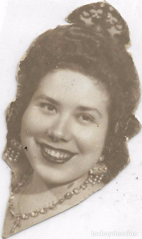 Fotograf&iacute;a antigua: ** SS655 - FOTOGRAFIA RECORTADA - BONITA SE&Ntilde;ORITA - 7,5 X 4 CM.